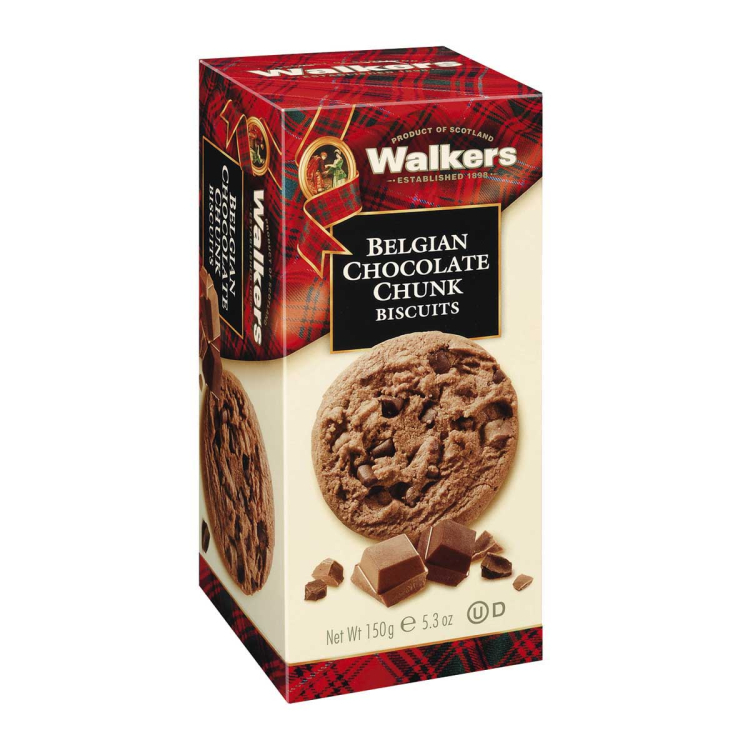 Walkers Shortbread Ltd. – Belgian Chocolate Chunk Biscuits 150g